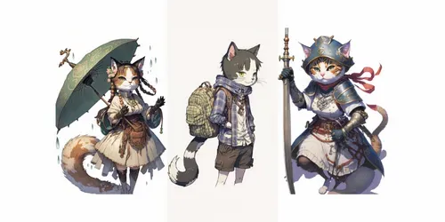Human-like Cats In Everyday Human Life Cat Jobs generated by midjourney