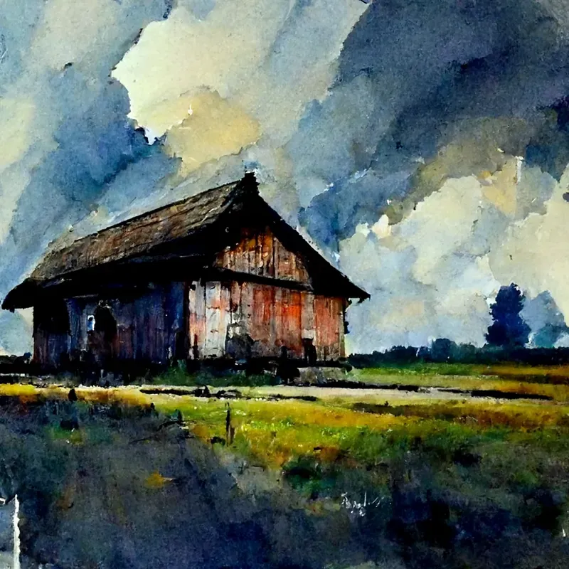 Spooky Watercolor Style