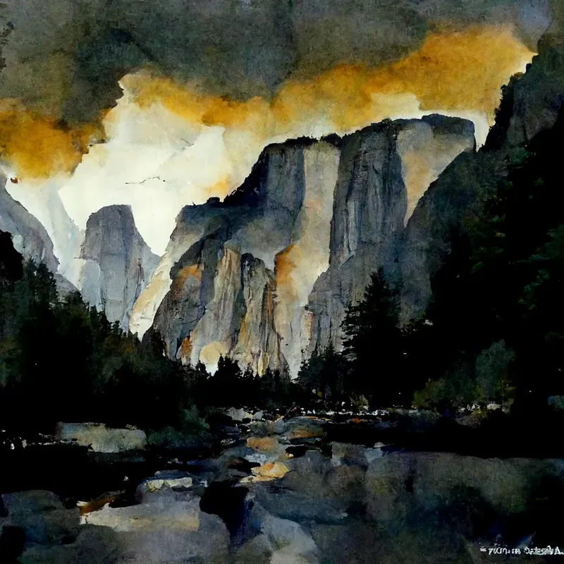 Spooky Watercolor Style