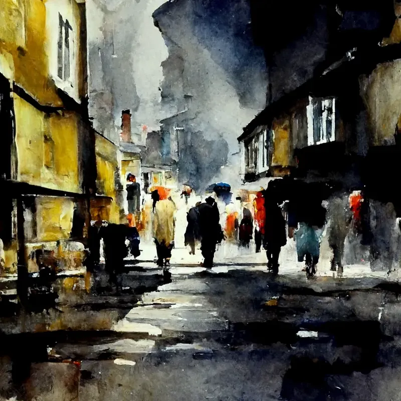 Spooky Watercolor Style