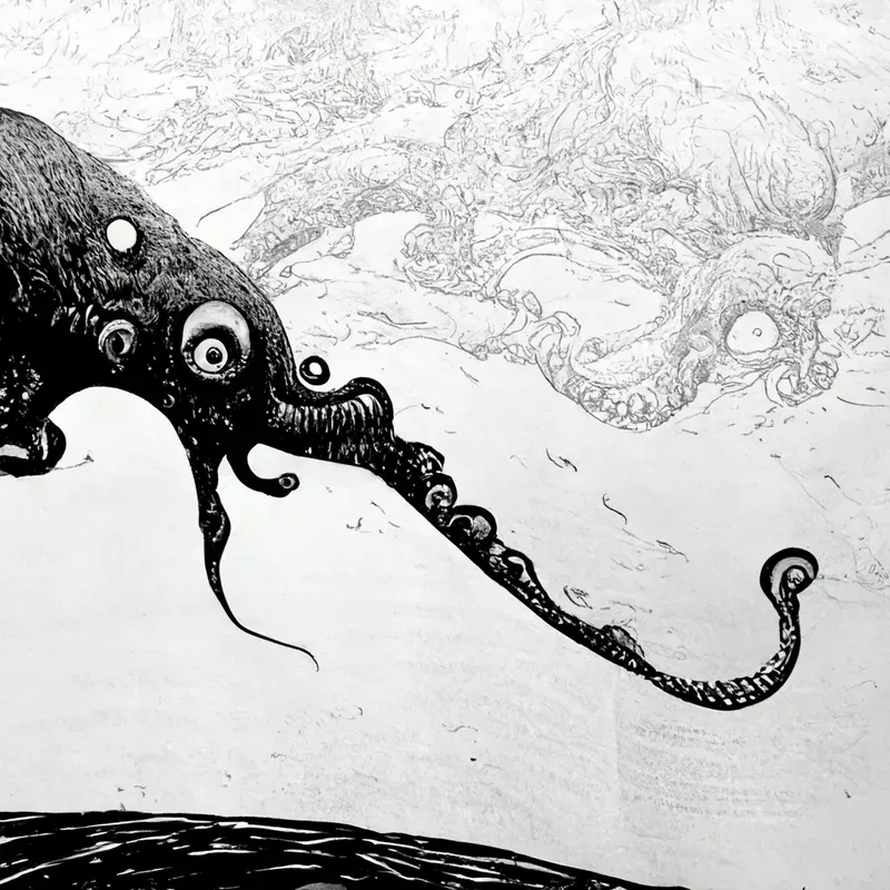 Black Ink Graphic Novel Illustrations