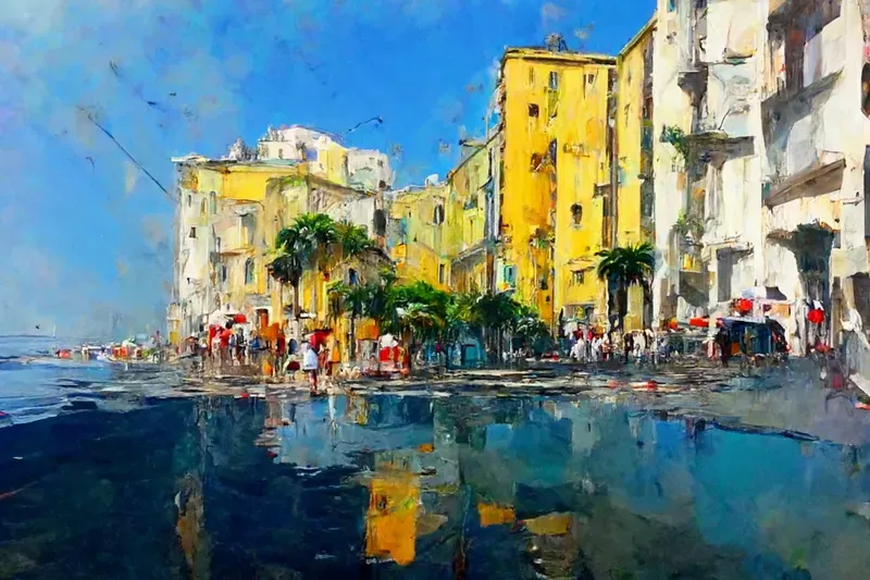Edgy Modern Impressionist Landscapes and Cityscapes