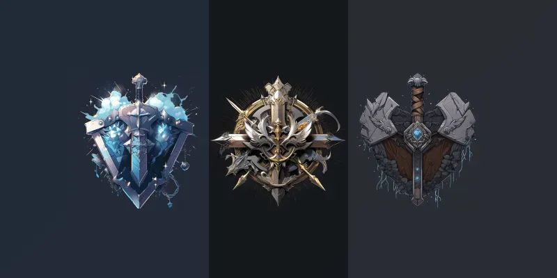 Game Upgrade Style Icons generated by undefined