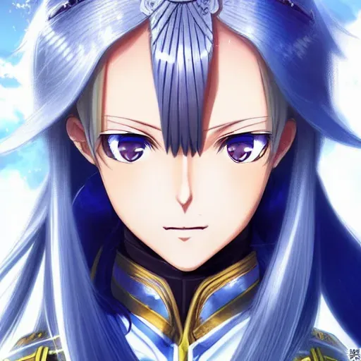 Anime Young Female Military Character