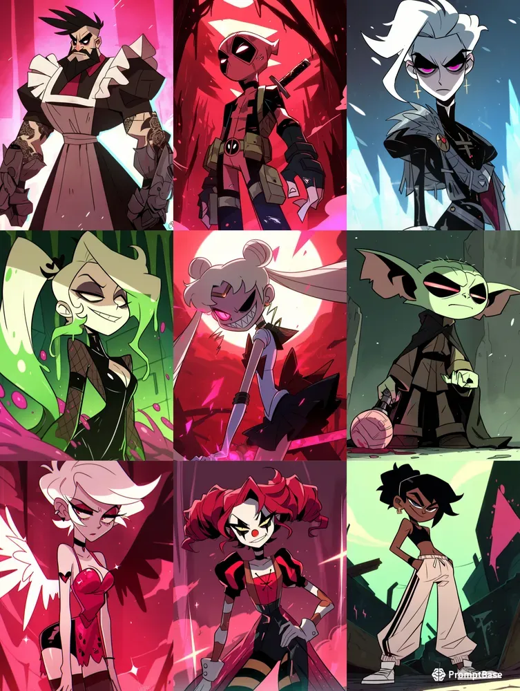 Hazbin Hotel Style