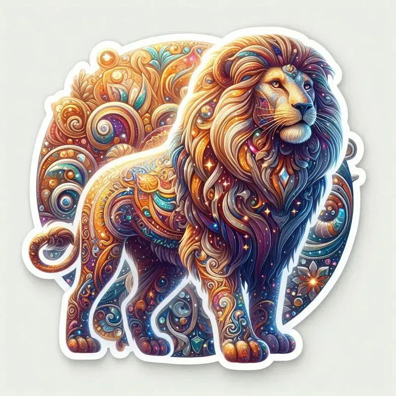 Glitter Vintage Mosaic Stickers