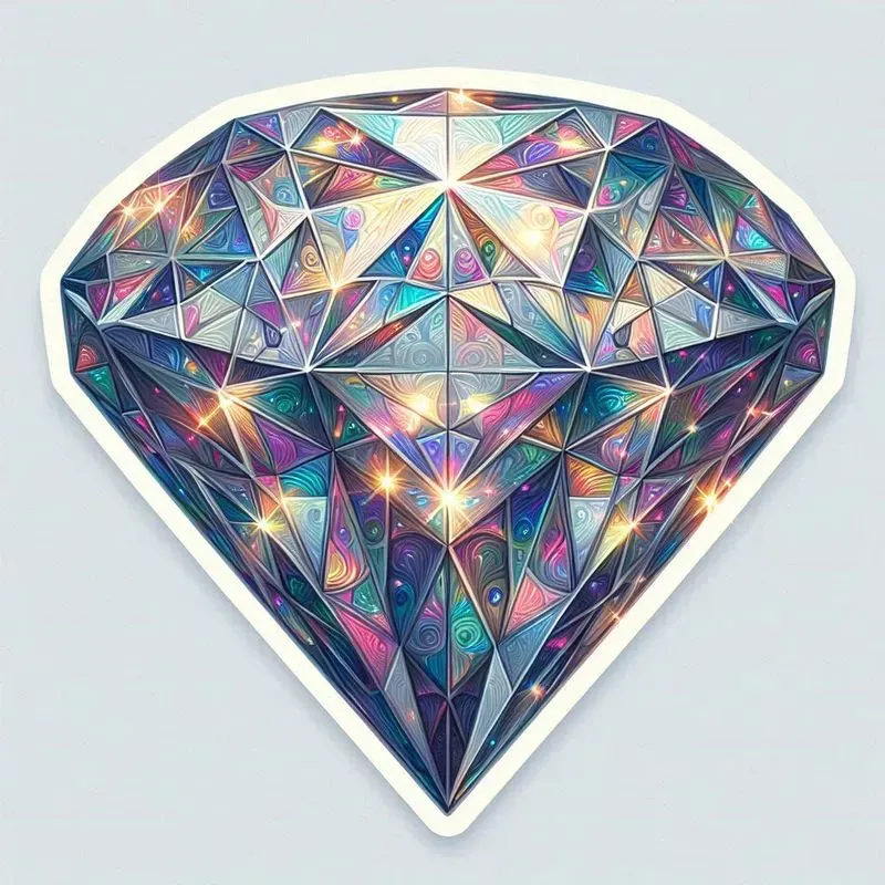 Glitter Vintage Mosaic Stickers