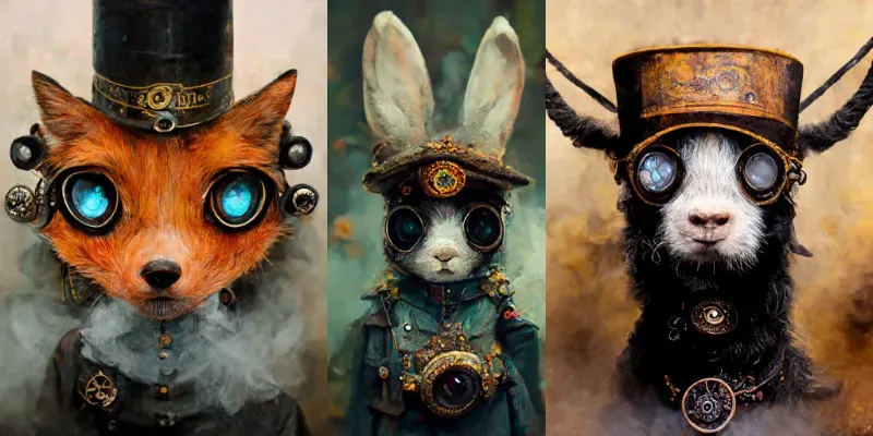 Steampunk Animal Avatar generated by undefined