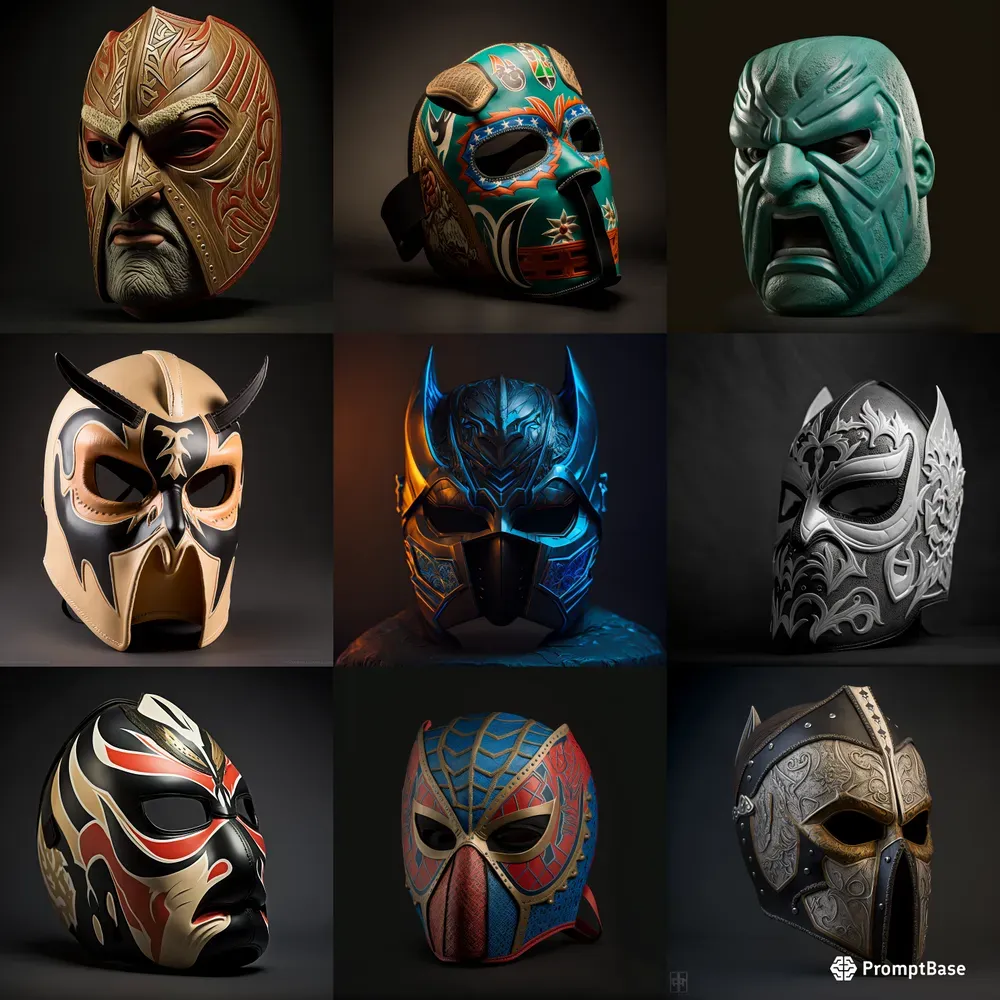Wrestling Mask Designs