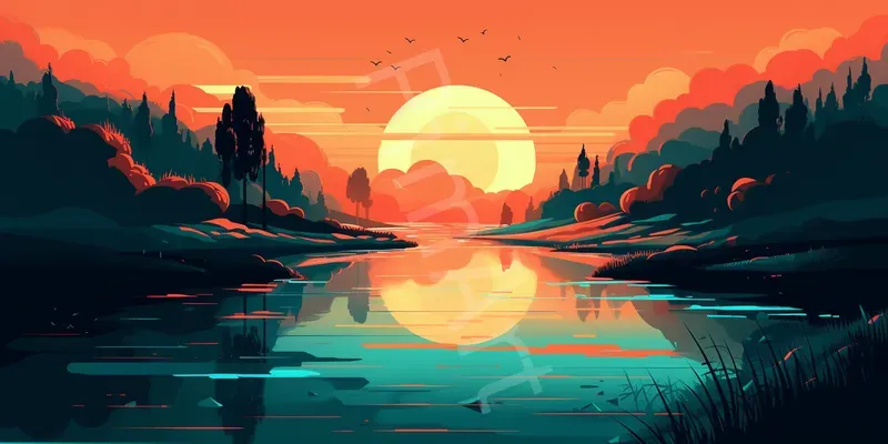 Calm Art Illustrations