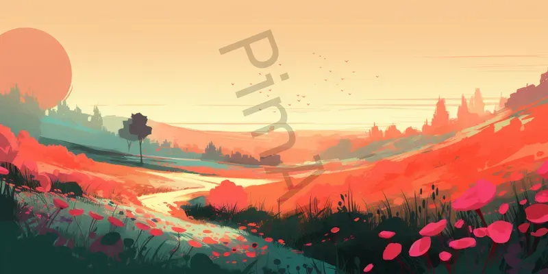 Calm Art Illustrations