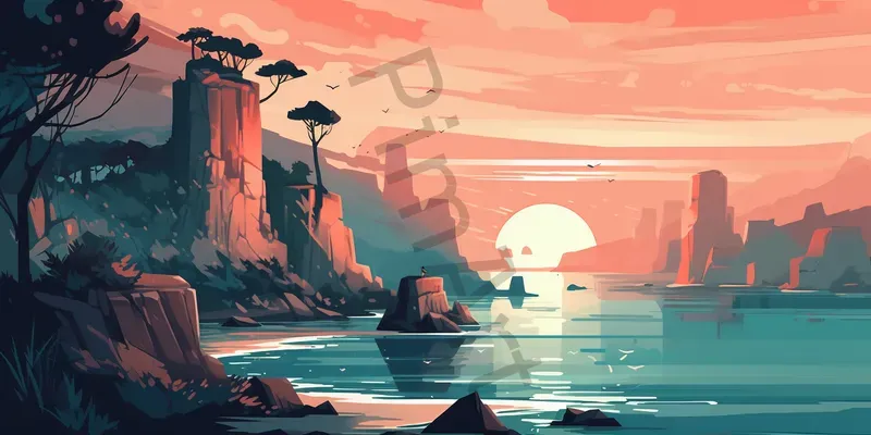 Calm Art Illustrations