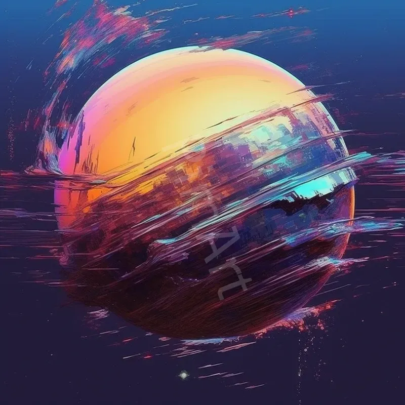 Weird Psychedelic Glitch Art