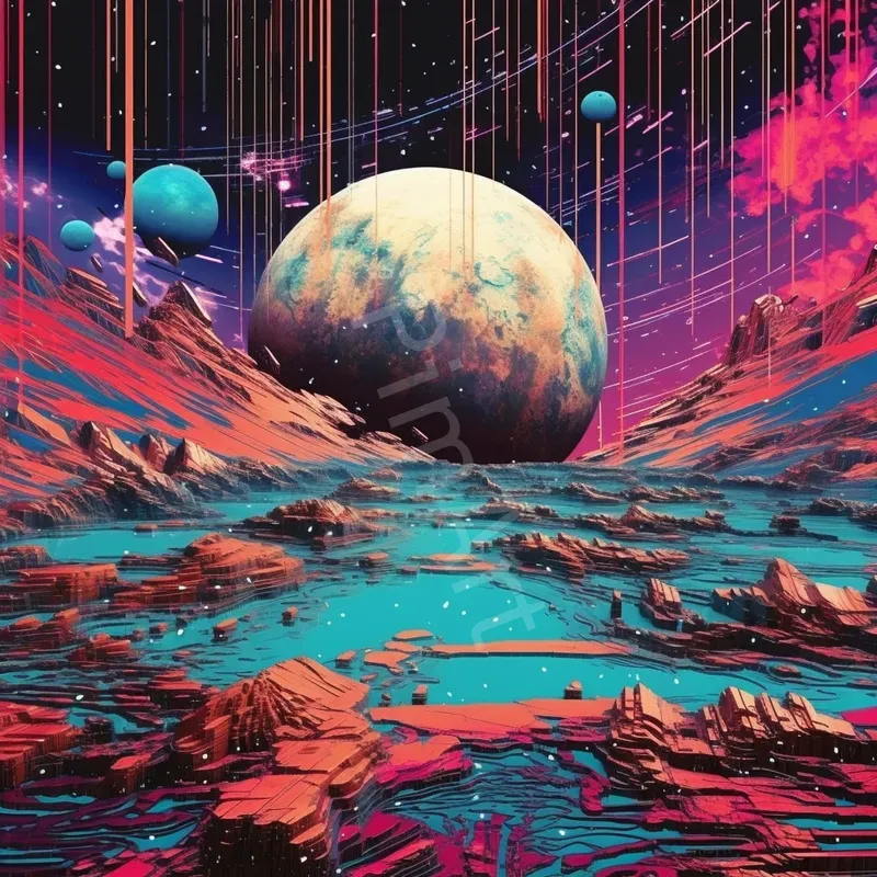 Weird Psychedelic Glitch Art