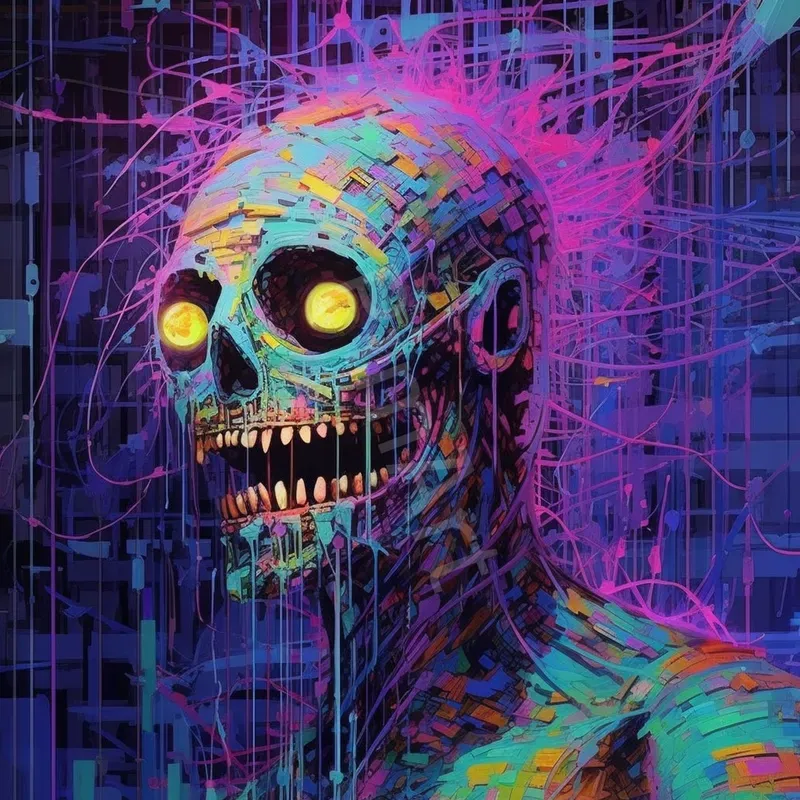 Weird Psychedelic Glitch Art