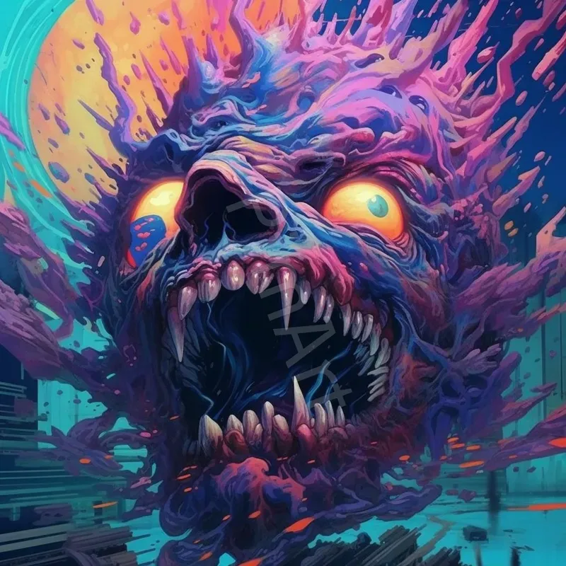 Weird Psychedelic Glitch Art