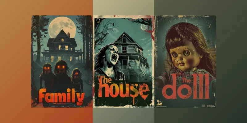 Old Horror Movie Posters generated by undefined