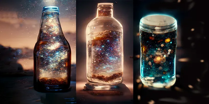 A Galaxy In A Bottle generated by undefined