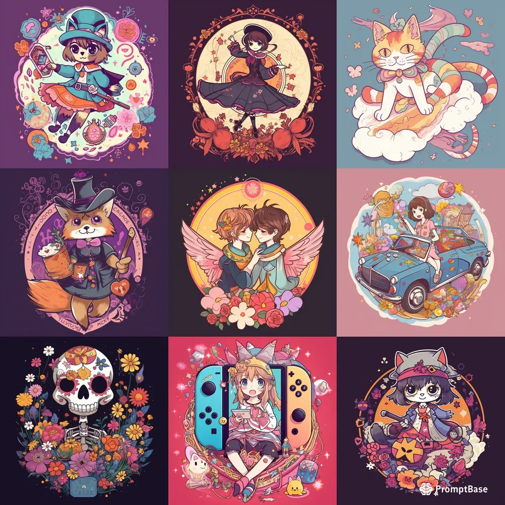 Japanese Cartoon Tshirts