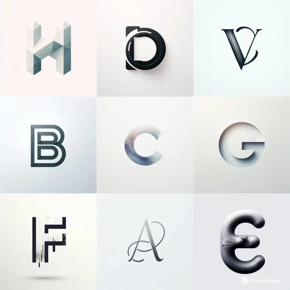 Minimalist Letterform Logos