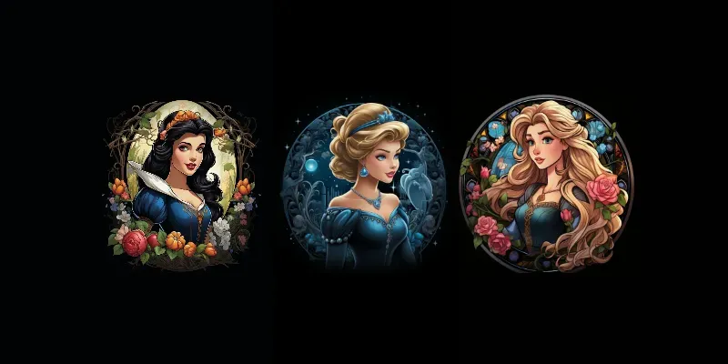 Disney Princess Logos generated by undefined