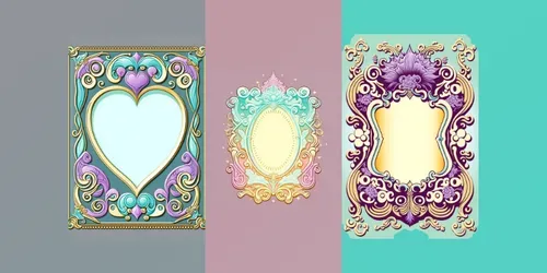 Ornate Pastel Frames generated by midjourney