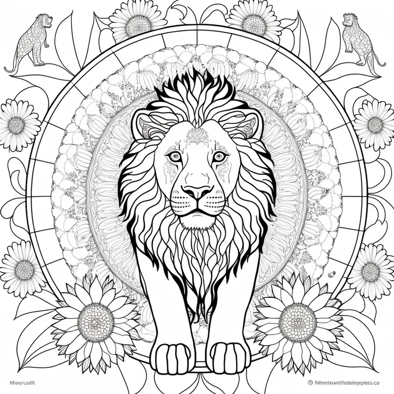 Animal Mandala Coloring Pages