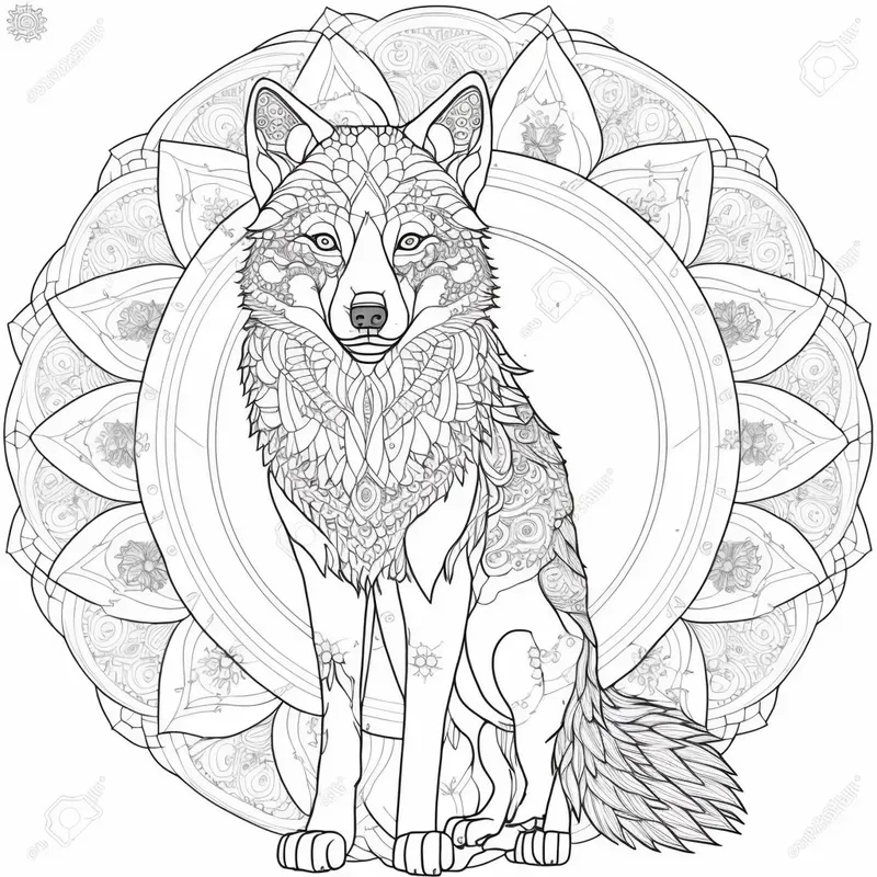 Animal Mandala Coloring Pages