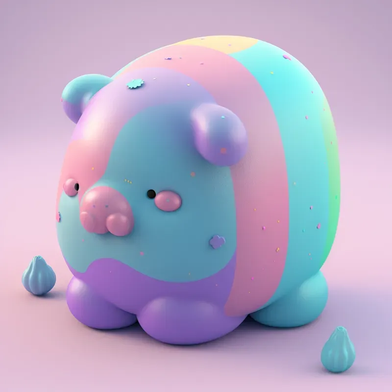 Rainbow Kawaii Animals