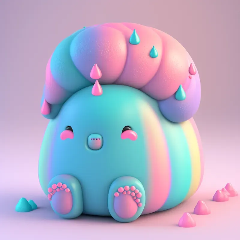 Rainbow Kawaii Animals