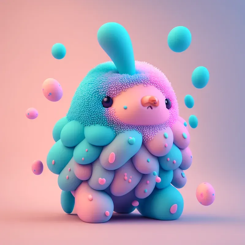 Rainbow Kawaii Animals