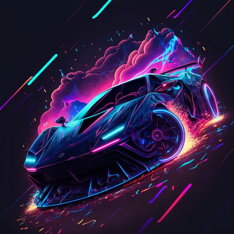Glowing Neon Art