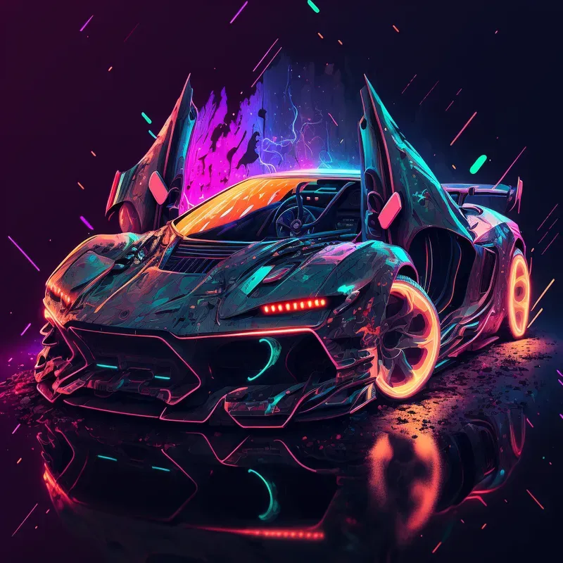 Glowing Neon Art