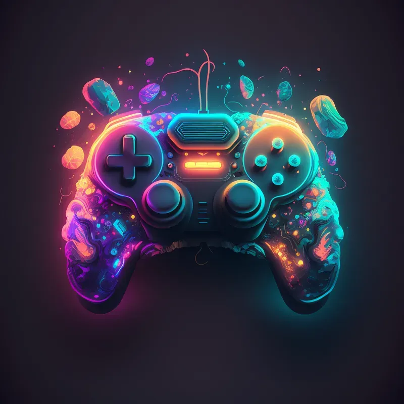 Glowing Neon Art
