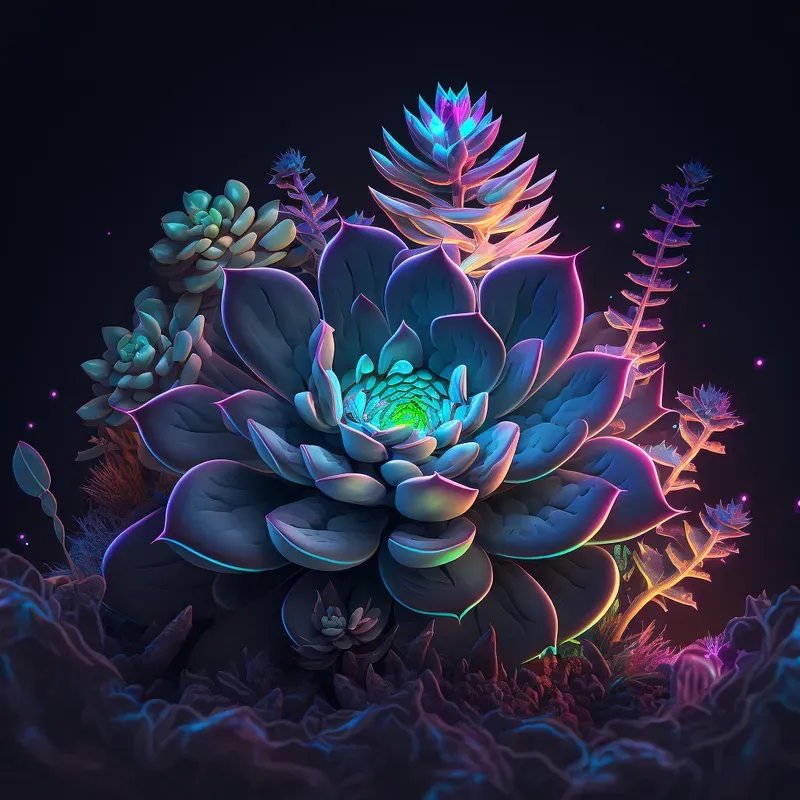 Glowing Neon Art