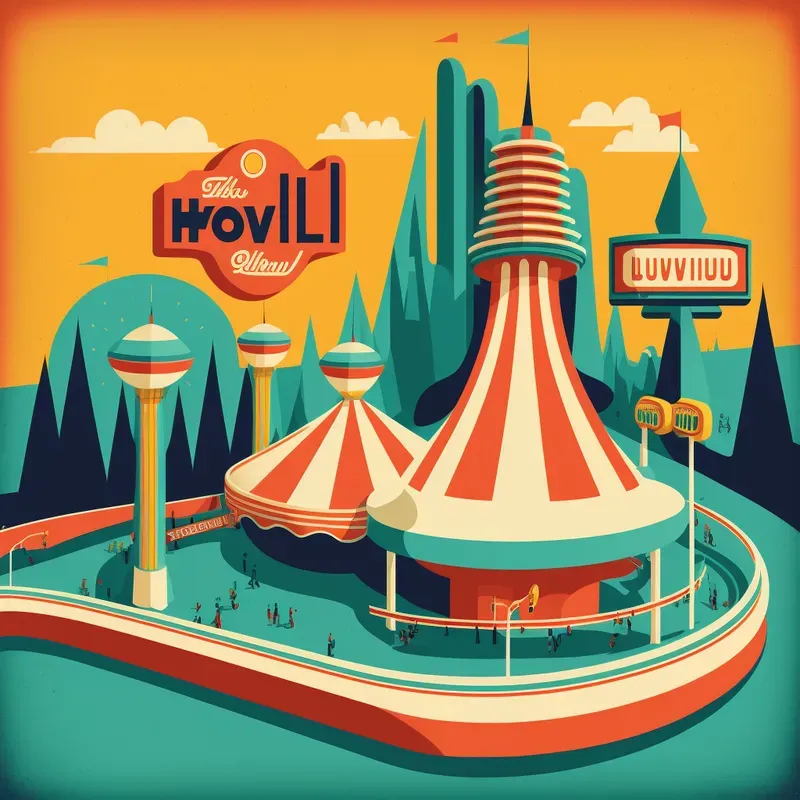 Vintage Tivoli Poster Style Images