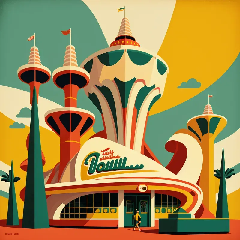 Vintage Tivoli Poster Style Images