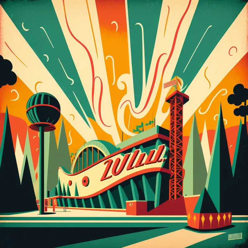 Vintage Tivoli Poster Style Images