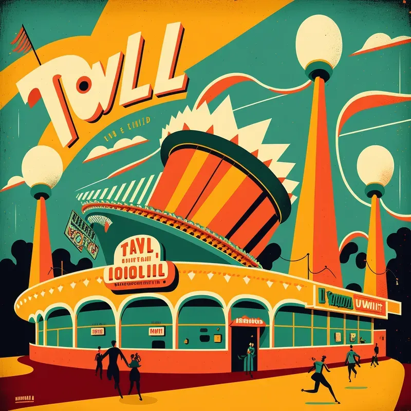 Vintage Tivoli Poster Style Images