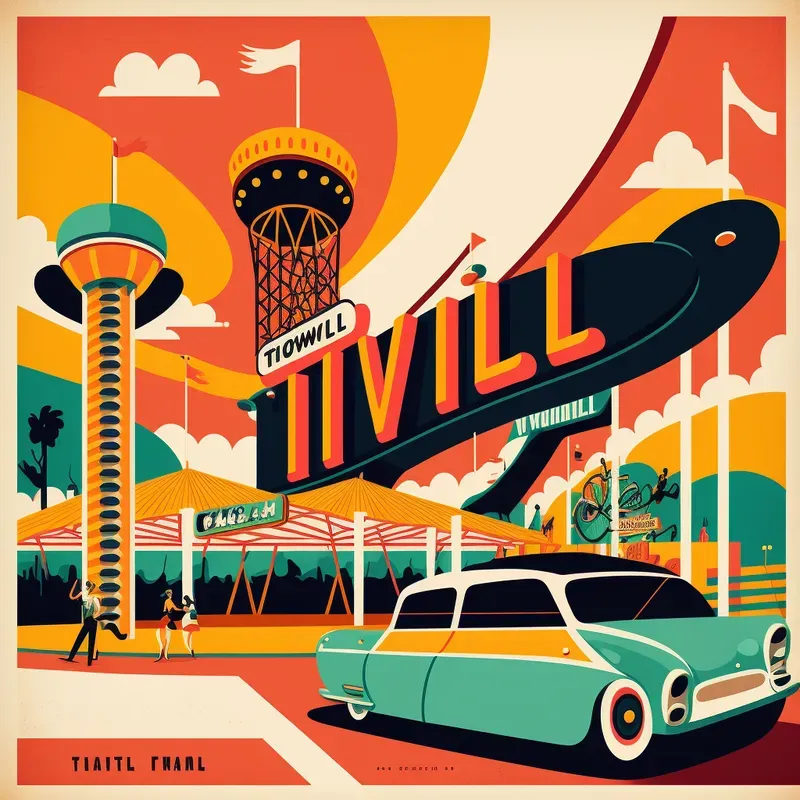 Vintage Tivoli Poster Style Images