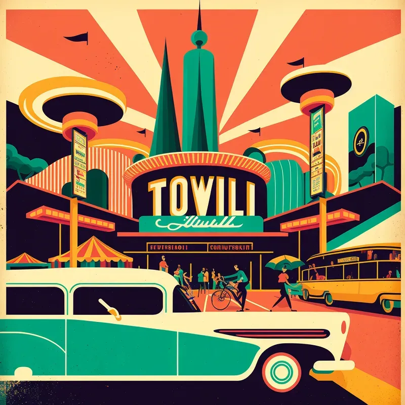 Vintage Tivoli Poster Style Images