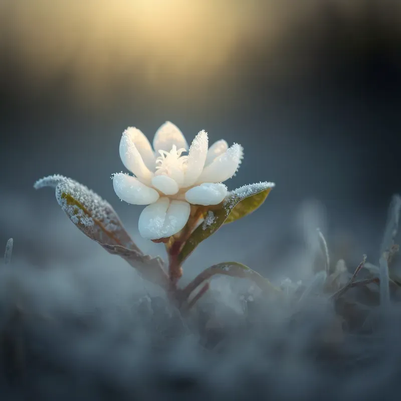 Frosted Flower Photography