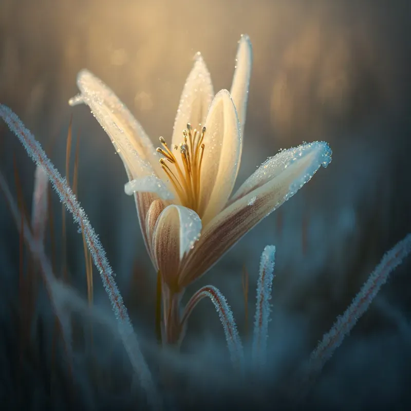 Frosted Flower Photography