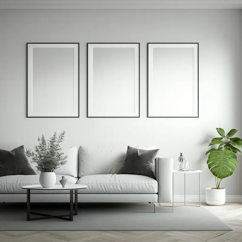 Empty Frame Art Wall Interior Designs