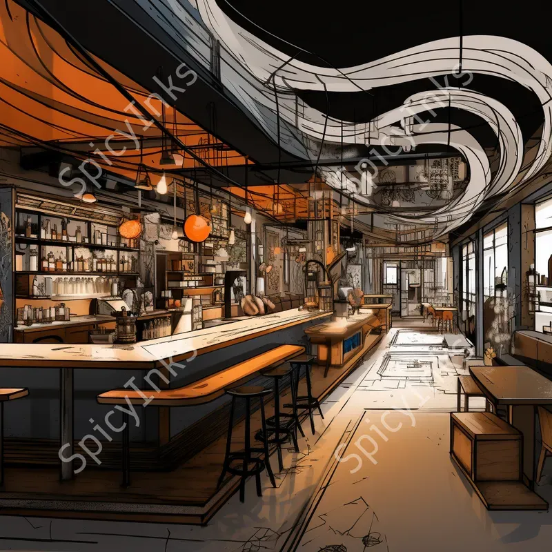 Interior Linework Renders