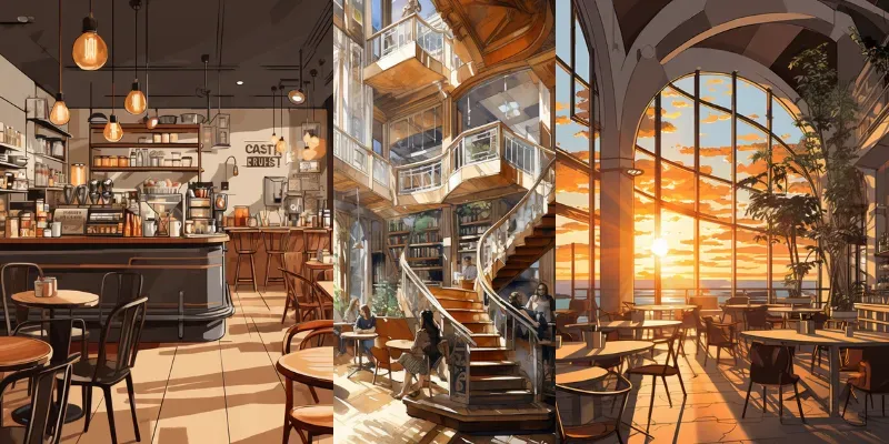 Interior Linework Renders generated by undefined