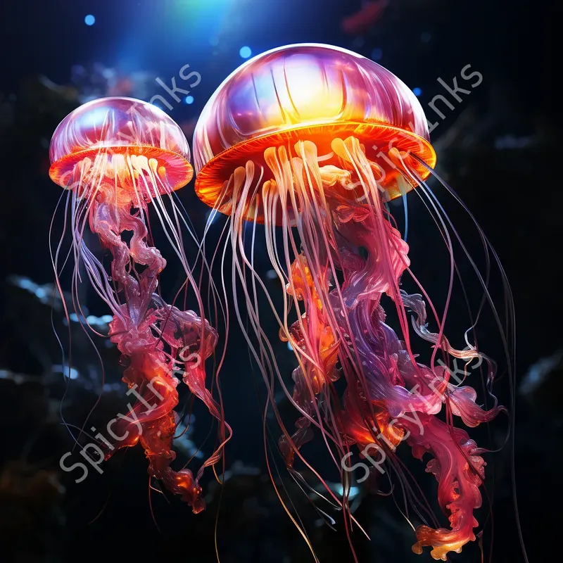 Fluorescent Neon Marine Lives