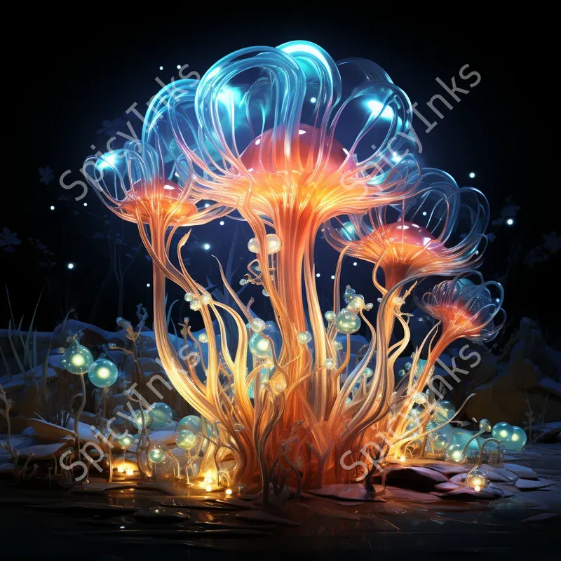 Fluorescent Neon Marine Lives