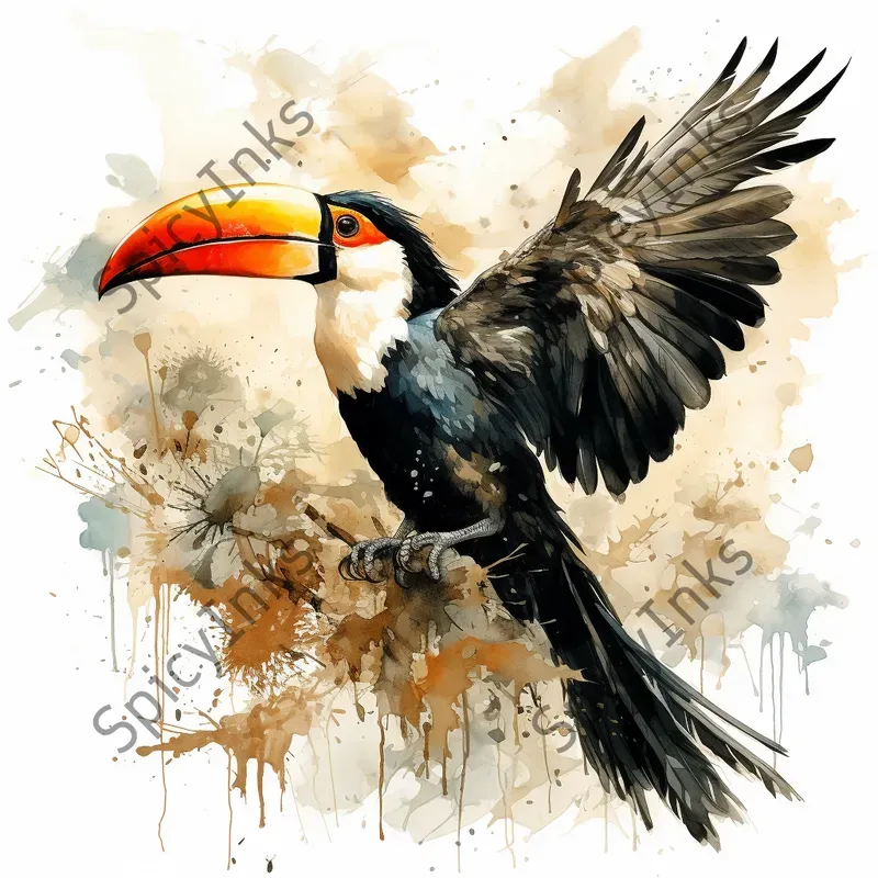 Detailed Dry Brush Birds