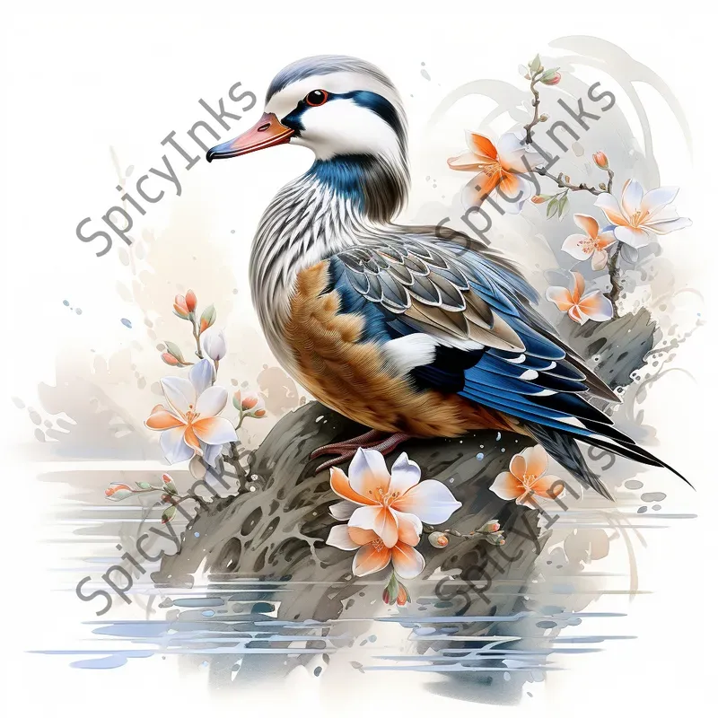 Detailed Dry Brush Birds